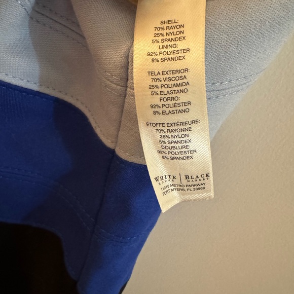 White House Black Market Scoop Neck Zipper Back MIDI Dress - Picture 2 of 5